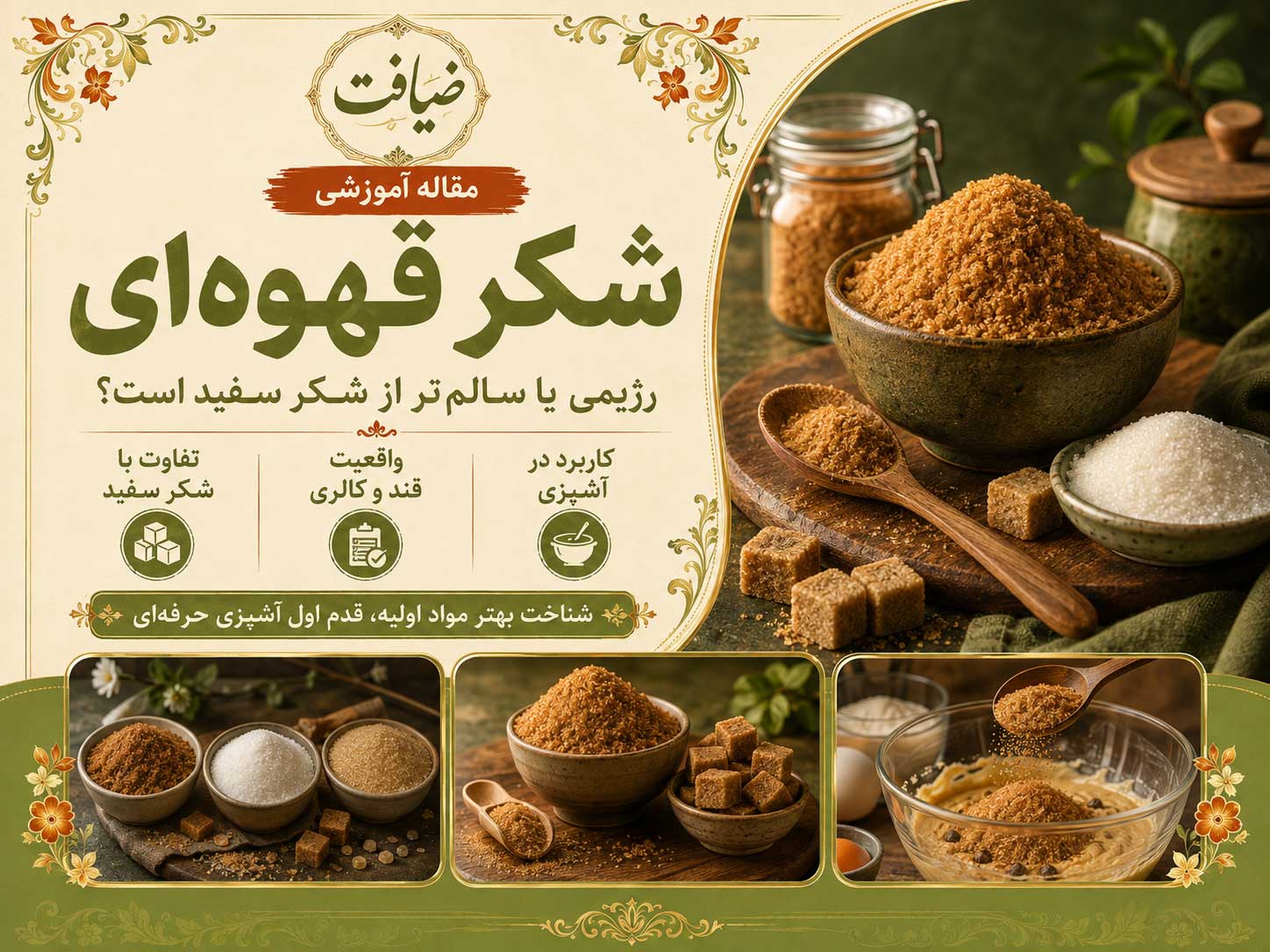 شکر قهوه ای رژیمی یا سالم تر از شکر سفید است؟